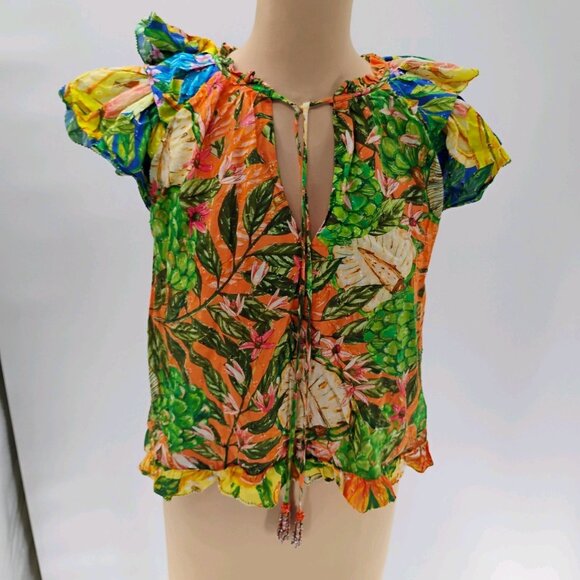 FARM RIO CAIPIRINHA Top in tropical design size M - Picture 11 of 16